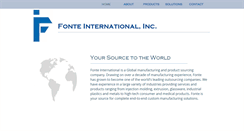 Desktop Screenshot of fonteinternational.com
